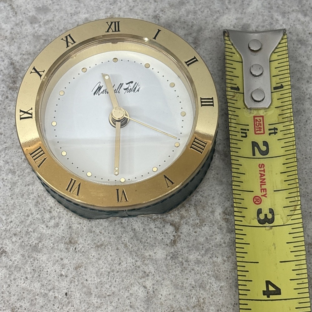VTG Marshall Fields Desk Travel Alarm Clock Made In Germany RARE - Picture 11 of 13